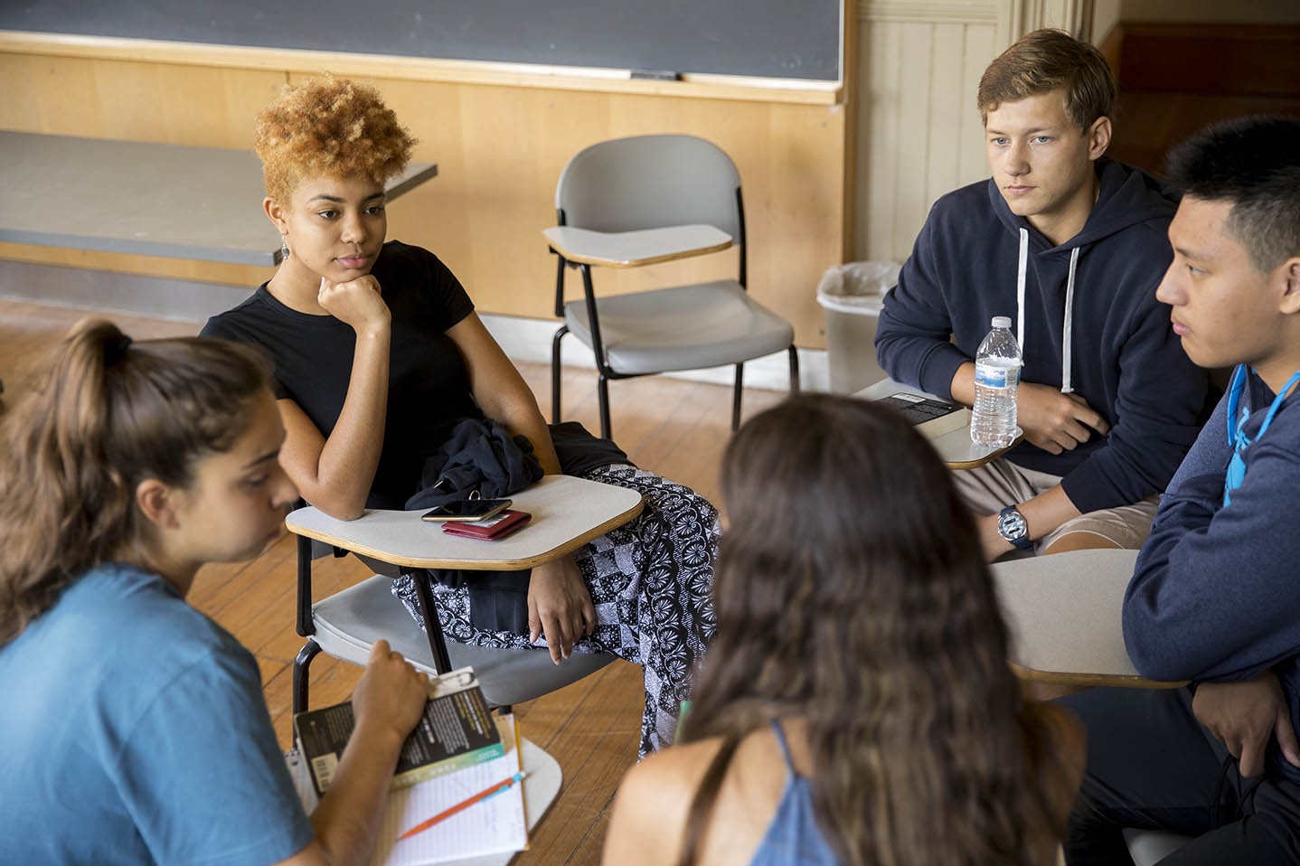 Students participating in First Readings