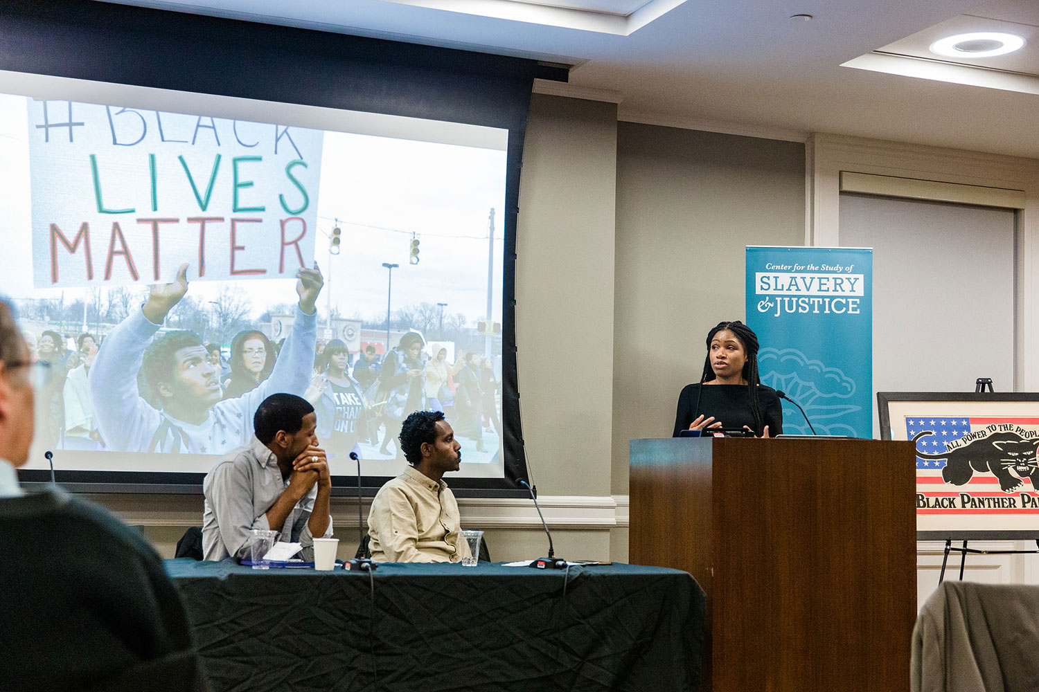 Speaker at the From Slave Ships to Black Lives Matter conference